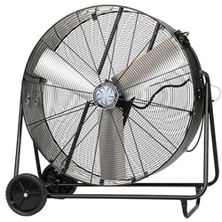 Model #PBXS 36-D Swivel Model TPI brand 36" Industrial Direct Drive Portable Blower with 10" Wheels (11,500 CFM), 120V, 2-Speed