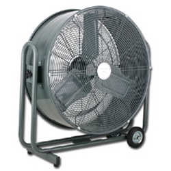 Canarm Ltd. brand Model #HVR24 Swivel Mount 24" Direct Drive 2-Speed Portable Blower (1/3 Hp, 120V, 6,724 High/5,641 Low CFM w/10' Grounded Cord and Plug)