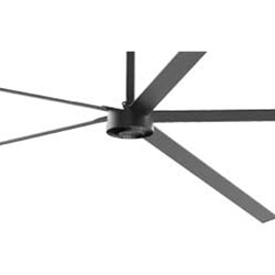 24 Ft. Air Series Gearless (HVLS) High Volume Low Speed Industrial Ceiling Fan w/LED Light (800W, 100-240V, 1 Ph, Reversible, Var. Speed) Includes VFD Speed Controller with Hand Held Remote