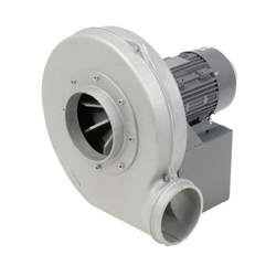 Americraft Manufacturing Model HADP Cast Aluminum Pressure Blower w/Totally Enclosed Motor (1 Speed) 1 or 3 Phase CFM Range: 345 - 3,410 (Sizes 4" thru 10") - 22 Products