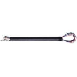 12" Black Down Rod with Lead Wires fits Canarm Ltd. brand DC Industrial or Commercial Ceiling Fans
