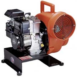 Allegro Industries Model 9505 Gasoline Powered 8" Centrifugal Blower (3-1/2 Hp Briggs & Stratton, 1390 CFM @ Outlet)