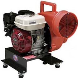 Allegro Industries 8" Gasoline Powered Centrifugal Blower (4 Hp Briggs & Stratton, 1415 CFM @ Outlet)