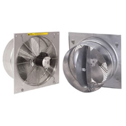 J&D Manufacturing Model VFT Twister Direct Drive Wall Exhaust Fan (1 or Var Speed) 1 Phase CFM Range: 780 - 4,470 (Sizes 12" thru 24") 4 Products
