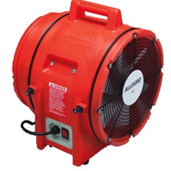 Allegro Industries Model 9543 Plastic 12" Electric Industrial Blower (1 Hp, AC, 115/230V, 50/60Hz, 1842 CFM @ Outlet)