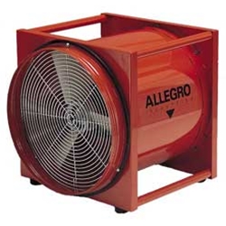 Allegro Industries Model 9525 Electric 20" Confined Space Axial Blower (1/2 Hp, 7.2 Amp, 4650 CFM @ Outlet)