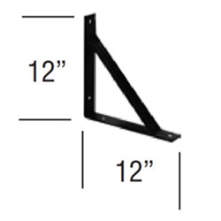 Light Duty Air Curtain Mounting Brackets