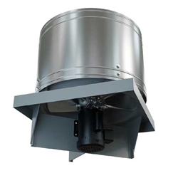 Canarm Ltd. brand Model RD Direct Drive Propeller Up Blast Industrial Roof Exhaust Fan for General Applications Single Phase or Three Phase CFM Range: 6,549-32,564