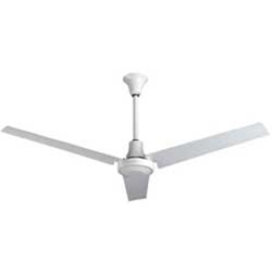 VES Environmental brand #INDB60MR4LP White Heavy Duty Industrial and Agricultural Variable Speed Ceiling Fan (60" Reversible, 5 Year Wty, 120V)