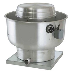 Canarm Ltd. brand Model SDUB Direct Drive Centrifugal Up Blast Roof or Sidewall Mount Exhaust Fan Single Phase Variable Speed Restaurant & Gen. Applic. CFM Range: 340-3,100 @ 1/2" S.P.