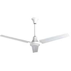 VES Environmental brand #INDB56MR4LP White Heavy Duty Industrial and Agricultural Variable Speed Ceiling Fan (56" Reversible, 5 Year Wty, 120V, 1 Phase)