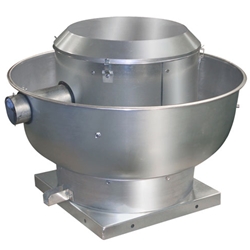 Canarm Ltd. brand Model ALX-UD Direct Drive Centrifugal Up Blast Roof or Sidewall Mount Single Phase Exhaust Fan Restaurant & Gen. Applic. CFM Range: 400-3,725 @ 1/2" S.P.
