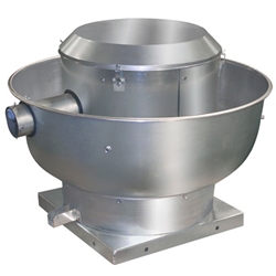 Canarm Ltd. brand Model ALX-UD Direct Drive Centrifugal Up Blast Roof or Sidewall Mount Exhaust Fan Restaurant & Gen. Applic. CFM Range: 400-3,725 @ 1/2" S.P.