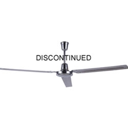 Canarm Ltd. Model #CP56CH Chrome Industrial 4-Speed Ceiling Fan (56" Downflow, 6,190 CFM, 5 Yr Warranty, 120V)