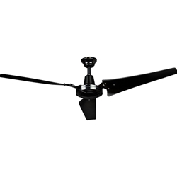 AirRow Model #L-660 Black Industrial Variable Speed Ceiling Fan (60" Downflow, 9,630 CFM, 10 Yr Warranty, 120V)