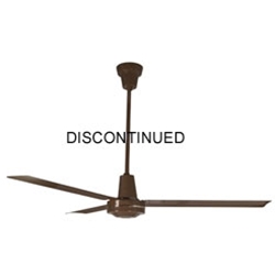 Leading Edge Model #56011 Brown Industrial Variable Speed Ceiling Fan (56" Downflow, 5 Yr Warranty, 120V)