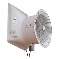VES Environmental brand AFR (Single/Var. Speed) Fiberglass Direct Drive Industrial and Agricultural Wall Exhaust Fan CFM Range: 1,600-11,700 (Sizes 12" thru 36")