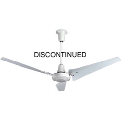 VES Environmental brand #INDC60ODP White 3-Speed Energy Star Approved Heavy Duty Industrial Outdoor Ceiling Fan (60" Downflow, 5 Yr Wty, 120V)