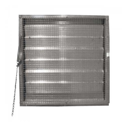 Canarm Ltd. brand 4" Deep Fresh Air Drainable Manual Chain Operated (Adjustable) Wall Louver - 638 (FPM) Feet Per Minute Velocity Rating (Beginning Point of Water Penetration) Sizes 12" to 60" - Custom Sizes Available