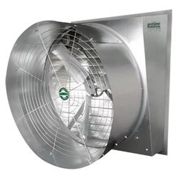 J&D Manufacturing brand Typhoon Slant Industrial Wall Exhaust Fan  (1 Speed, 2- Speed and Variable) CFM Range: 4,908 - 24,400 (Sizes 24" thru 50")