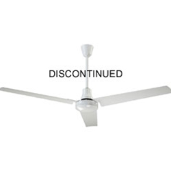 Canarm Ltd. Model #CP60 HPWP White Heavy Duty Industrial and Agricultural Variable Speed Ceiling Fan (60" Reversible, 46,000 CFM, 3 Yr Warranty, 120V)
