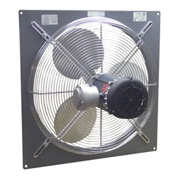 Canarm Ltd. brand Model P Panel Mount Explosion Proof (Single Speed) Three Phase Direct Drive Wall Exhaust Fan CFM Range: 1,670-5,520 (Sizes 12" thru 24")