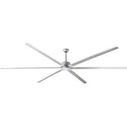 Canarm Ltd. FANBOS Model #CP96PG Grey Industrial, Commercial or Agricultural 5 Speed Ceiling Fan (8 Ft., Reversible, 16,729 CFM, 5 Yr Warranty, 120V)