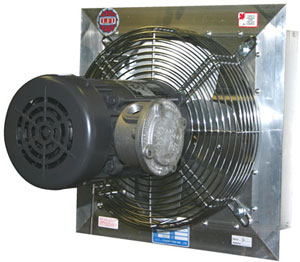 Explosion Proof AX Shutter Mounted Exhaust Fan